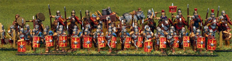 Panorama of the Early Imperial Roman battle line
