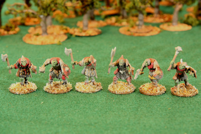 Goblin ax and mace warriors