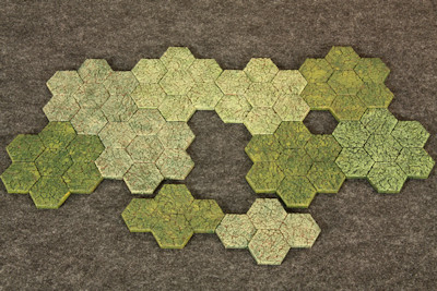 Grass hex tiles