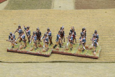 Washington's Life Guard regiment from the left