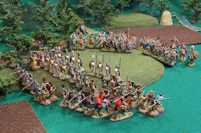 Romans scramble for high ground