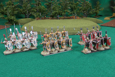 Roman infantry maniple, view