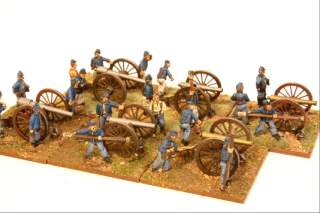 Union artillery, right