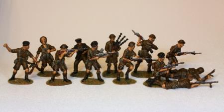 British Army Men painted