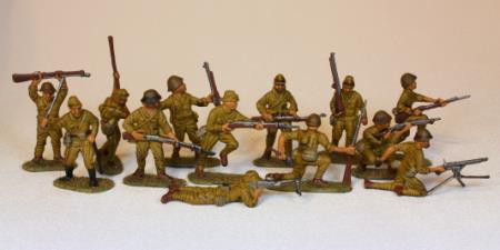 Japanese Army Men painted
