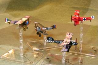 WWI airplane miniatures