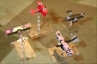 WWI airplane miniatures