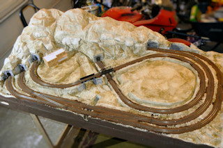 Stained plaster cloth